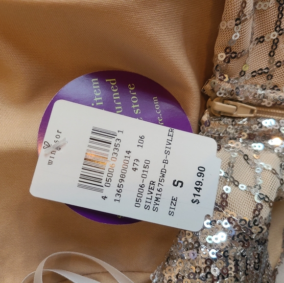 NWT Windsor Via Two Piece High Neck Tulle Dress - S - Picture 8 of 8